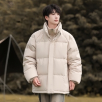 Nouvelle doudoune pour homme, décontractée, résistante au froid, chaude, tendance et polyvalente, col montant, effet deux pièces