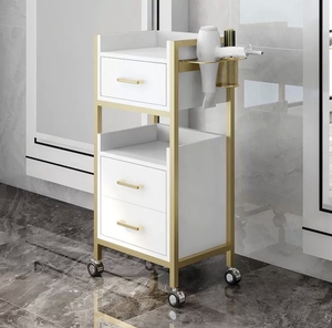 Barber shop <b>tool</b> cart, hair salon dedicated <b>tool</b> stand, multi-functional storage rack, beauty salon hair cabinet salon - Product Image 5