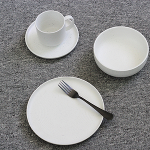 Western Design Porcelain Ceramic <strong>Dinnerware</strong> <strong>Sets</strong> with Minimalist Solid Color and Utensils Kit <strong>for</strong> Home Hotel Restaurant Use - Product Image 2