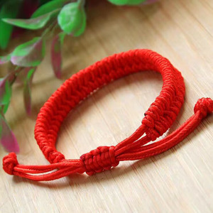 Ethnic Tibetan Style Handmade Five Lines Lucky Friendship Five Colors Beaded Rope Chinese Lucky <b>Red</b> String <b>Bracelet</b> - Product Image 5