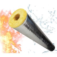 Insulasi Pipa Serat Kaca Berlapis Aluminium Foil + Glass Wool Preformed untuk Sistem HVAC dan Pipa Uap