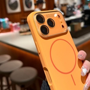 เคสโทรศัพท์ซิลิโคนเหลวแบบแม่เหล็กสำหรับ <span class=keywords><strong>iPhone</strong></span> 17 13 14 15 16 <span class=keywords><strong>Pro</strong></span> <span class=keywords><strong>Max</strong></span> พร้อมฟิล์มกระจกป้องกันเลนส์ ปุ่ม AI และฝาครอบป้องกัน ขายส่ง - Product Image 6