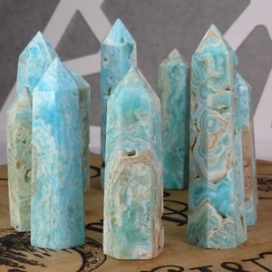 Cristal de Hemimorfita Natural de Alta Calidad, Pulido, Piedra Curativa, Torre de Feng Shui, Decoración para el Hogar - Product Image 2