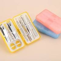 Ensemble de manucure multifonctionnel en acier au carbone, kit de beauté professionnel avec mini boîte cadeau
