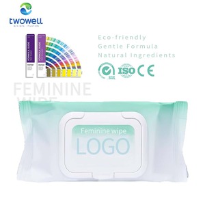 Großhandels preis Wet Cleaning Tissue Wipes Benutzer definiertes Etikett Intim tücher für Frauen Feminine Wipes - Product Image 1