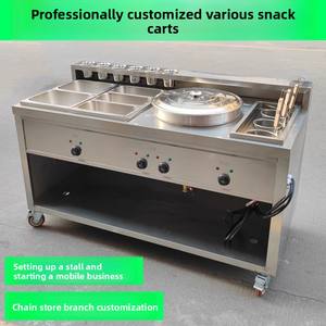 Chariot de vente ambulante électrique Ruihong de haute qualité, 1,2 m, 220 V, 9000 W, en acier inoxydable épais, avec roues, pour la cuisine de rue - Product Image 3