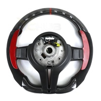 Volant de direction en fibre de carbone avec pagaie de changement de vitesse rouge pour BMW F10 F20 F30 F32 F36 M2 F87 M3 F80 M4 F82 F85
