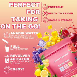 무설탕 수화 전해질 패킷 비건 전해질 분말 음료 OEM ODM 단순히 균형 잡힌 수화 전해질 믹스 스틱 - Product Image 6