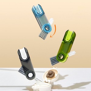 3 in 1 Cup Lid Bottle Gap Cleaning Brush Multifunctional Bottle Cleaning <b>Tools</b> Multipurpose Tiny <b>Silicone</b> Cup Cleaning <b>Tools</b> - Product Image 2