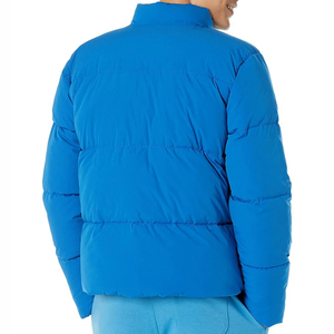 Low MOQ Hooded Cotton Bubble Jacket Men Outdoor Winter Season Best bubble jacket High Quality Custom Stand Collar Front logo - Product Image 6