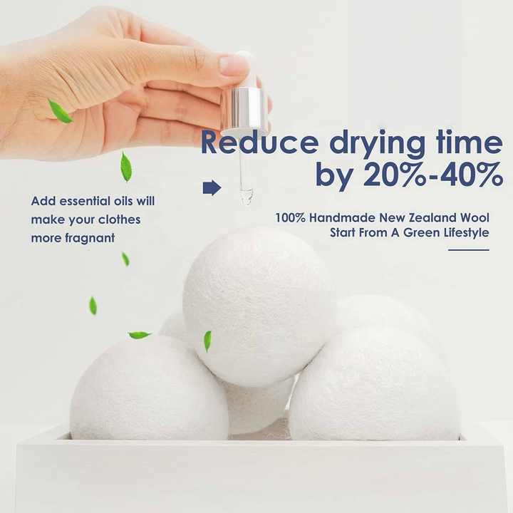Best Selling Products 2025 New Trending in USA Private Label Organic Wool Dryer Balls for Laundry Washing Machine