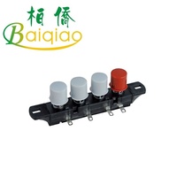 Interruttore elettronico a pulsante a 3 velocità 4A spremiagrumi chiave quadrata in plastica a quattro tasti con funzione di tasto pianoforte a livello IP65 012P