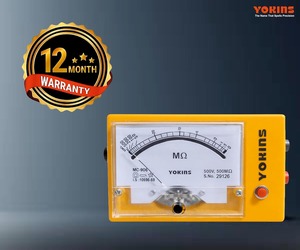 เครื่องทดสอบฉนวนแบบอนาล็อก 500V 1000MΩ |   ผลิตในอินเดีย |   ความแม่นยำ ±5% |   เครื่องทดสอบอินฟราเรดสำหรับสายมอเตอร์และหม้อแปลงไฟฟ้า |   BA-5010 - Product Image 3