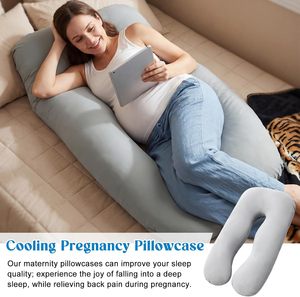 Almohada de Lactancia Suave para Embarazo, Almohada de Maternidad para Bebé, Almohada de Confort para Embarazo, Almohada de Soporte Corporal Completo en Forma de U, 11 Colores - Product Image 5