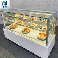 Vitrine réfrigérée à air à température unique commerciale pour les magasins de thé au lait - Malaisie Singapour Thaïlande