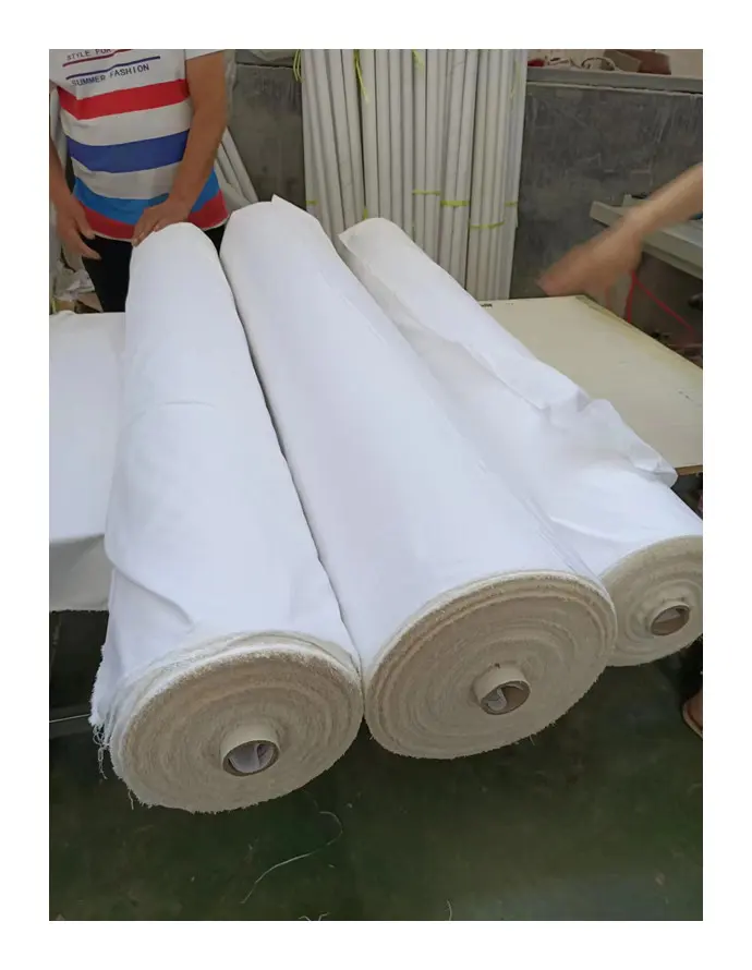 Vải Percale Tẩy Trắng Pha Trộn Cotton Và Polyester 200T- 300T Cho Cuộn Ga Trải Giường Khách Sạn