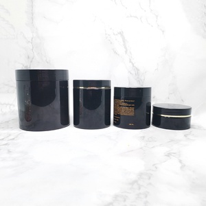 50g 60g 80g 100g Cosmetics Empty Body Skin Balm Wax Container Black <b>Plastic</b> Pet <b>Jars</b> for Hair Pomade Packaging - Product Image 6