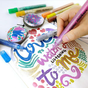 Rotulador de Pintura Acrílica Metálica Permanente Indeleble para Madera, Vidrio, Cerámica, Tela, Purpurina, Plástico, con Logotipo Personalizado - Product Image 1