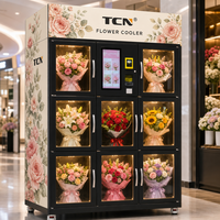 Distributeur automatique de bouquets de fleurs fraîches TCN pour les boutiques, les centres commerciaux, la vente en Europe, les entreprises OEM