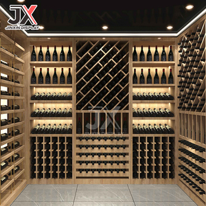 Armoire de présentation de <span class=keywords><strong>vin</strong></span> <span class=keywords><strong>rouge</strong></span> rectangulaire à LED personnalisée en usine, mobilier de club haut de gamme, étagères de cave à <span class=keywords><strong>vin</strong></span> promotionnelles, spiritueux - Product Image 4