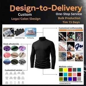 เสื้อยืดคอเต่าแขนยาวผู้ชายขายส่ง เนื้อผ้านุ่ม ระบายอากาศดี สีพื้น เรียบง่าย สไตล์ลำลอง รุ่น TKAN871 - Product Image 5