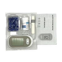 Glucómetro Digital con Batería AAA, Monitor de Glucosa en Sangre para Diabéticos, Máquina de Prueba de Glucosa en Sangre, Glucómetro para Uso Veterinario