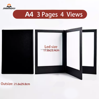 Menu lumineux rétroéclairé par LED, couverture en cuir pour restaurant, bar, boîte de nuit - Fournitures en acrylique pour hôtels et restaurants