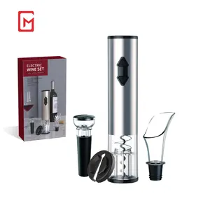 Gift Packaging Best Seller Products On Amazon 2023 Automatic Advanced Technology Wine Opener 4 In 1 Set Electric Opener For Wedd