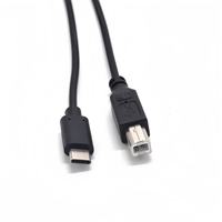 Kabel USB 2.0 Tipe C ke B Pria, kustom untuk komputer Notebook pemindai MIDI Keyboard buah Laptop