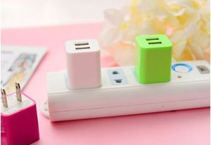 Dual USB Fast <b>Charging</b> Cube Block Power <b>Adapter</b> Wall Charger for Phone 15 14 13 12 11 Pro Max XR XS X - Product Image 6