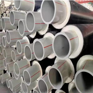 Tuyau d'isolation enterré directement de qualité professionnelle <span class=keywords><strong>PE</strong></span>-RT II, tubes d'isolation en plastique personnalisables pour l'alimentation en eau froide et chaude - Product Image 6