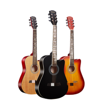 Gitar Akustik Berkualitas Tinggi 38 Inci 6 Senar Finishing Tembaga Matte Merek Zhuniao Buatan Jieyang Menerima Pesanan OEM