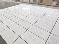 Carreaux de marbre blanc de Carrare naturel YUSHI sur mesure 300*600mm pour les murs et sols des halls, salles de bain, cuisines, salles à manger et espaces extérieurs