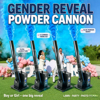 Lanceur de poudre à tête unique télécommandé TNT pour Baby Shower, lanceur de fumée électrique pour révélation du sexe, mariage et confettis
