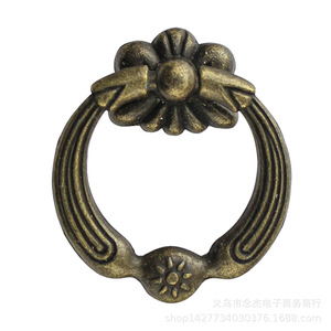 Antique Zinc Alloy Ring Drawer Handle B50 Traditional Design <b>For</b> Wooden Box Cabinet Door Home Decoration - Product Image 5