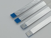 0.5mm 10 12 14 16 20 22 30 40 50 60P Kabel FFC Fleksibel Tinggi untuk Layar Industri dengan Pelindung Aluminium Foil, Panjang Sesuai Pesanan