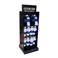 Support d'affichage pour chaussettes à crochet personnalisé, magasin de détail, carton, panneau perforé promotionnel, support d'affichage en papier ondulé