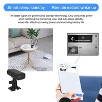 HD WiFi Nanny Cam Cámaras DE SEGURIDAD PIR inalámbricas con 60 días de espera Alertas de detección de movimiento Cámara de visión nocturna automática