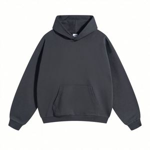 เสื้อฮู้ดดี้ผ้าฝ้าย 80% โพลีเอสเตอร์ 20% สีเทา ออกแบบเองได้ อุ่นสบาย เป็นมิตรกับสิ่งแวดล้อม รับผลิตแบรนด์ส่วนตัว ไม่มีแบรนด์ สำหรับผู้ชาย - Product Image 1