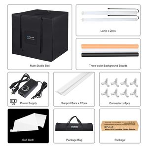 Buen <span class=keywords><strong>precio</strong></span> PULUZ 80X80 cm Softbox plegable caja de luz estudio fotográfico cajas de fotografía LED foto iluminación estudio tienda de tiro - Product Image 5