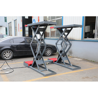 Cric hydraulique à ciseaux encastré sous le plancher, télescopique, 4,2 tonnes, pour atelier de service automobile de luxe