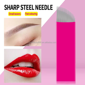 Agujas de Microblading Tebori de Acero Inoxidable con Logotipo Personalizado, Suministros para Tatuaje de Cejas Nano PMU - Product Image 2
