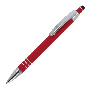 Rubberized metal <b>stylus</b> <b>pen</b> personalized merchandising - Product Image 3