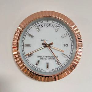 Orologio da Parete Decorativo per Casa, Marche di Lusso, Metallo e Vetro, al Quarzo, Design Francese, Regalo, Arte Moderna Creativa per <span class=keywords><strong>Soggiorno</strong></span>, Blu - Product Image 1