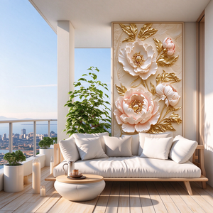 Revêtement mural résilient IXPE, panneaux <span class=keywords><strong>de</strong></span> protection rembourrés élastiques non toxiques pour studio <span class=keywords><strong>de</strong></span> yoga et <span class=keywords><strong>de</strong></span> pilates contemporain, sanctuaire <span class=keywords><strong>zen</strong></span> - Product Image 4