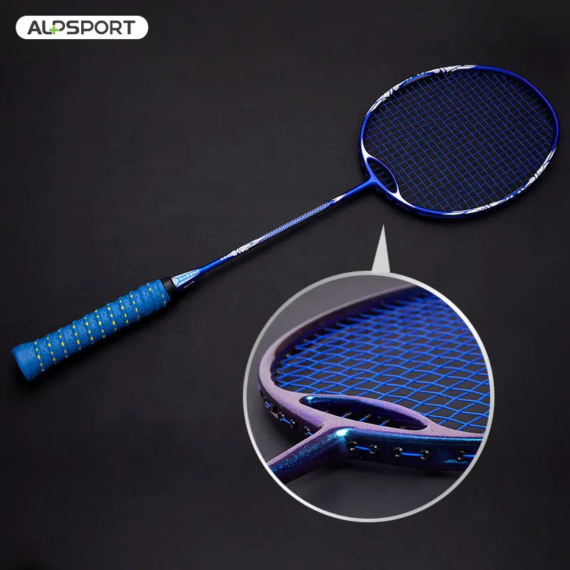 ALP SPORTS Best Tension Badminton Racket 4U ZY Carbon Fiber Yon ex Raqueta For Professional Offensive And Defensive