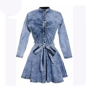 Elegant Casual Wholesale Fancy Custom Long Sleeve Frock Design For Ladies Dress Shirt
