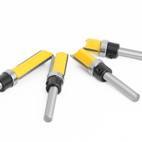 Brocas de Fresado de Carburo de Tungsteno de 6 mm y 1/4 de Pulgada para Trabajar la Madera, Brocas de Fresado de Patrones con Rodamiento