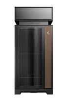 Boîtier de jeu DeepCool CL6600 noir et blanc, format ATX, avec port USB Type-C et fenêtre latérale en verre trempé