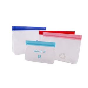 Sacs zip-lock étanches à explosion d'usine pour emballage alimentaire avec matériaux recyclés Matériau en PVC Couleur et taille personnalisées - Product Image 4